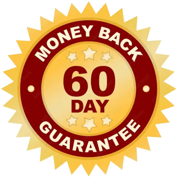 All Day Slimming Tea 60 day money-back guarantee badge